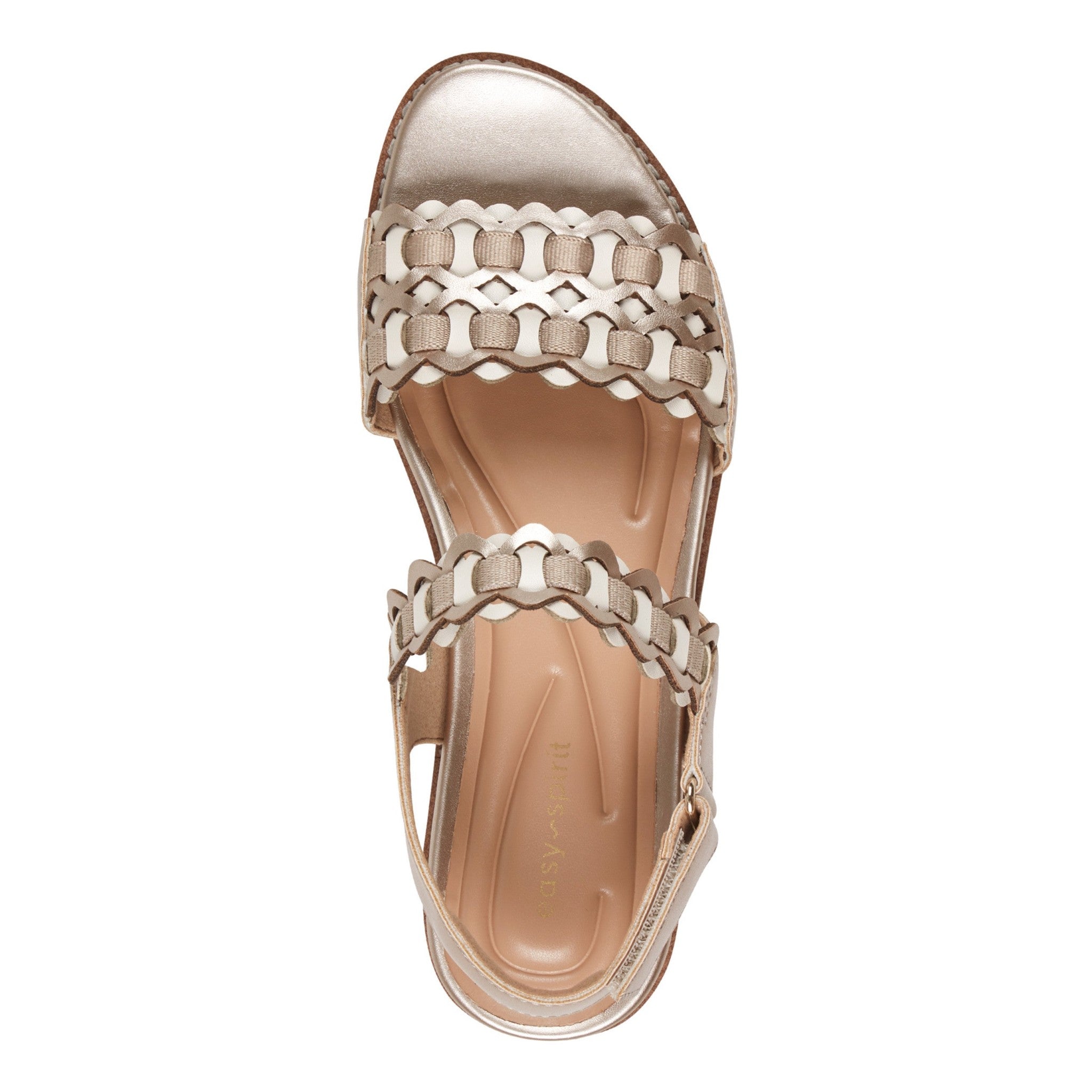 Easy Spirit Warna Cushioned Arch Support Women's Casual Sandal - Gold - 5