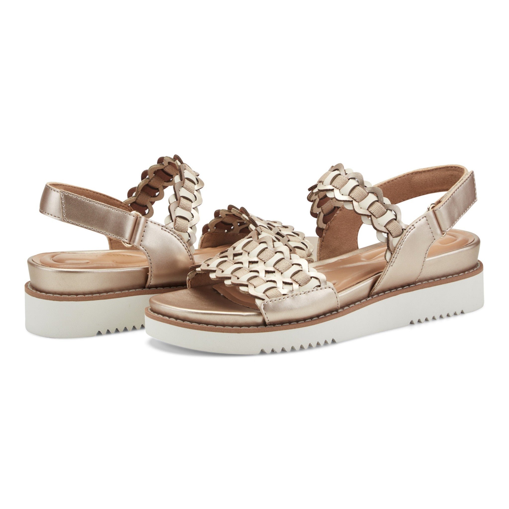Easy Spirit Warna Cushioned Arch Support Women's Casual Sandal - Gold - 7