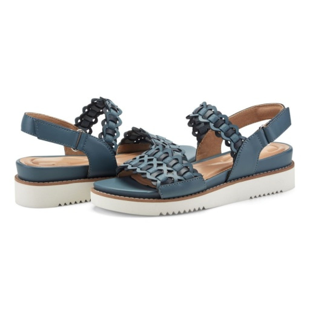 Easy Spirit Warna Cushioned Arch Support Women's Casual Sandal - Medium Blue - 7