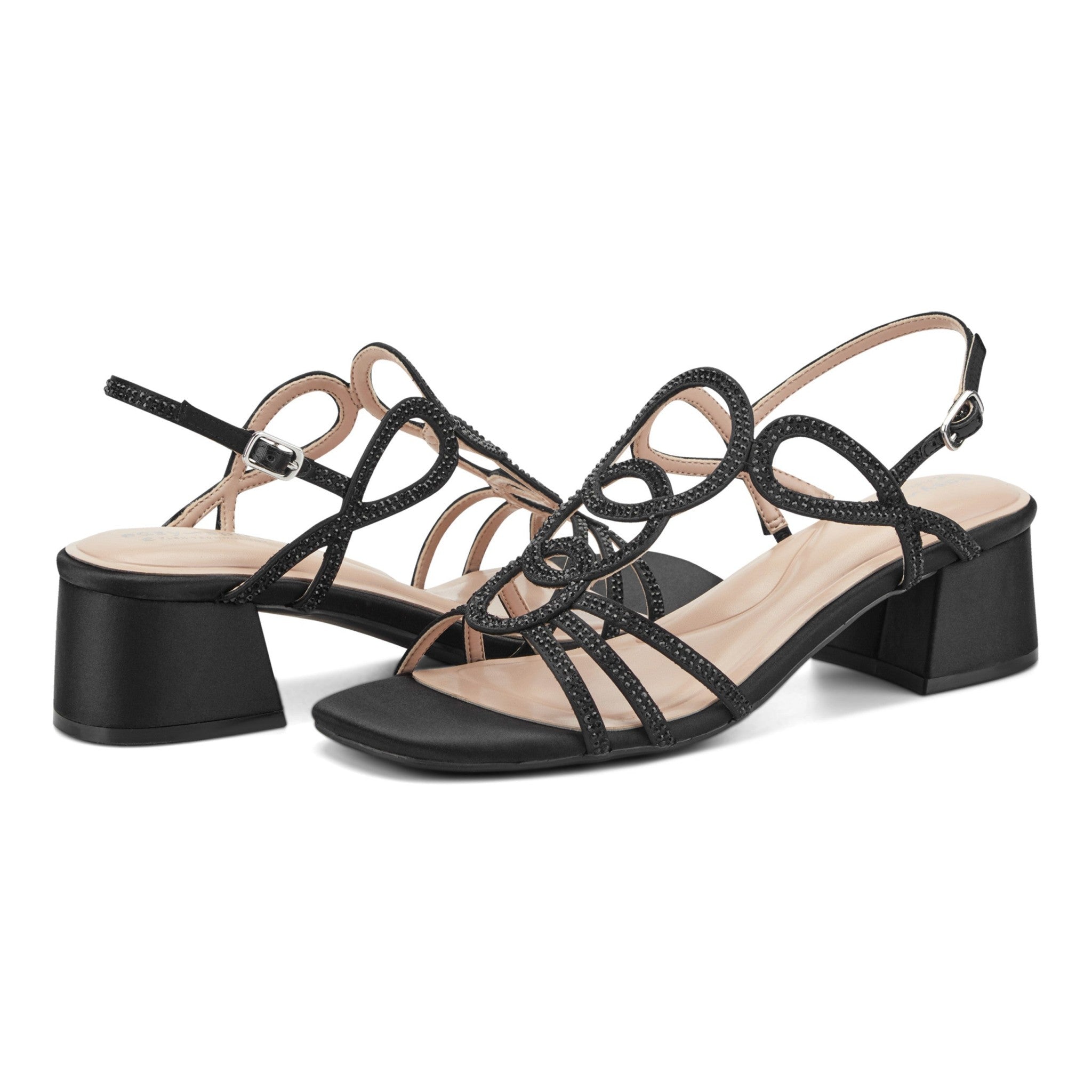 Easy Spirit Yana Cushioned Arch-Support Women's Dress Sandal - Black - 7