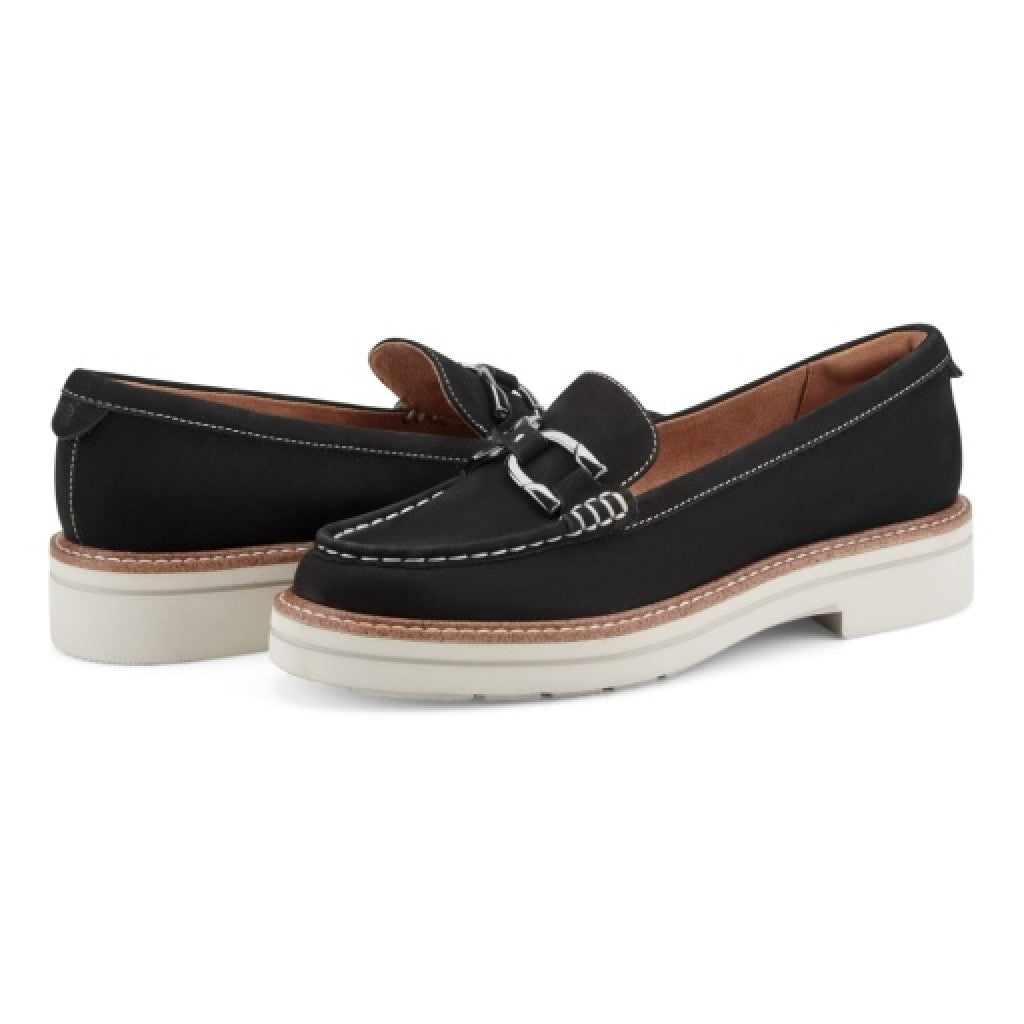 Easy Spirit Zaira Casual Horsebit Cushioned Arch-Support Women's Loafer - Black - 7