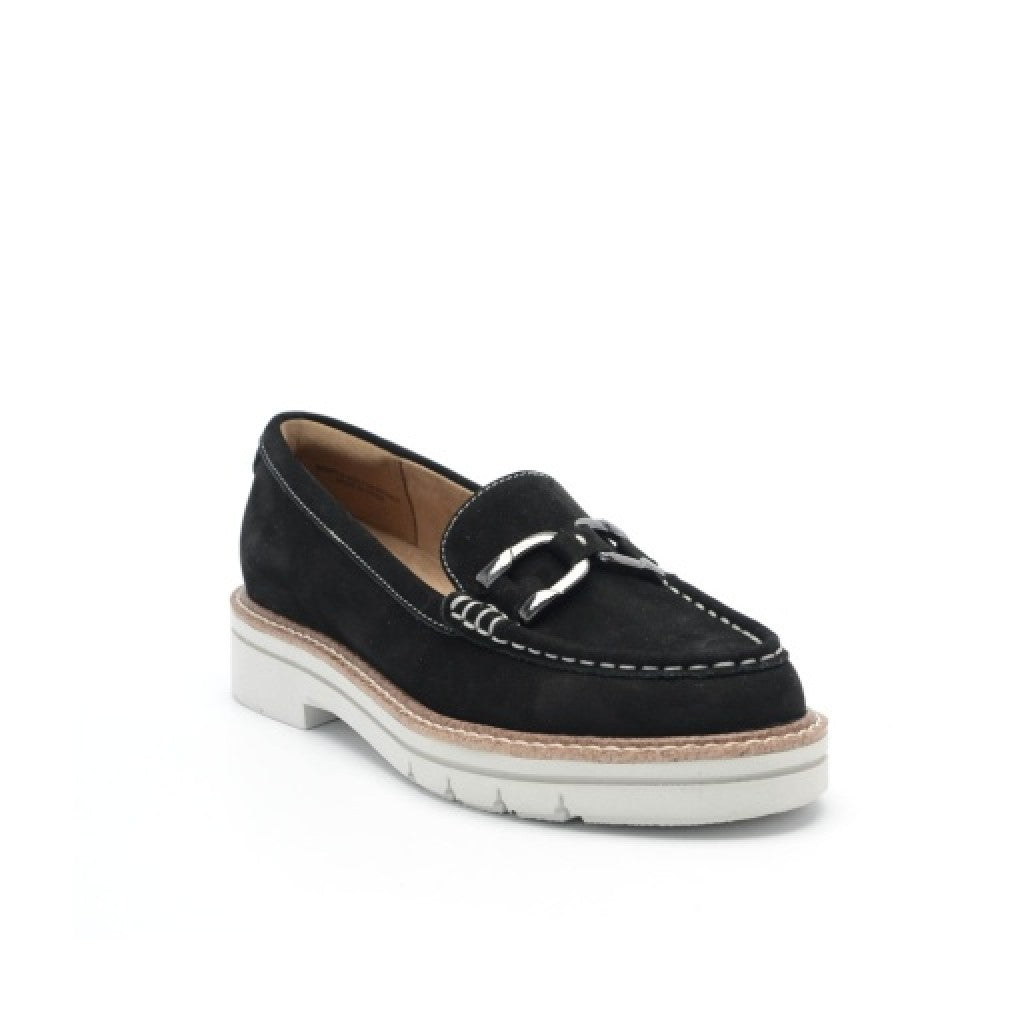 Easy Spirit Zaira Casual Horsebit Cushioned Arch-Support Women's Loafer - Black - 8