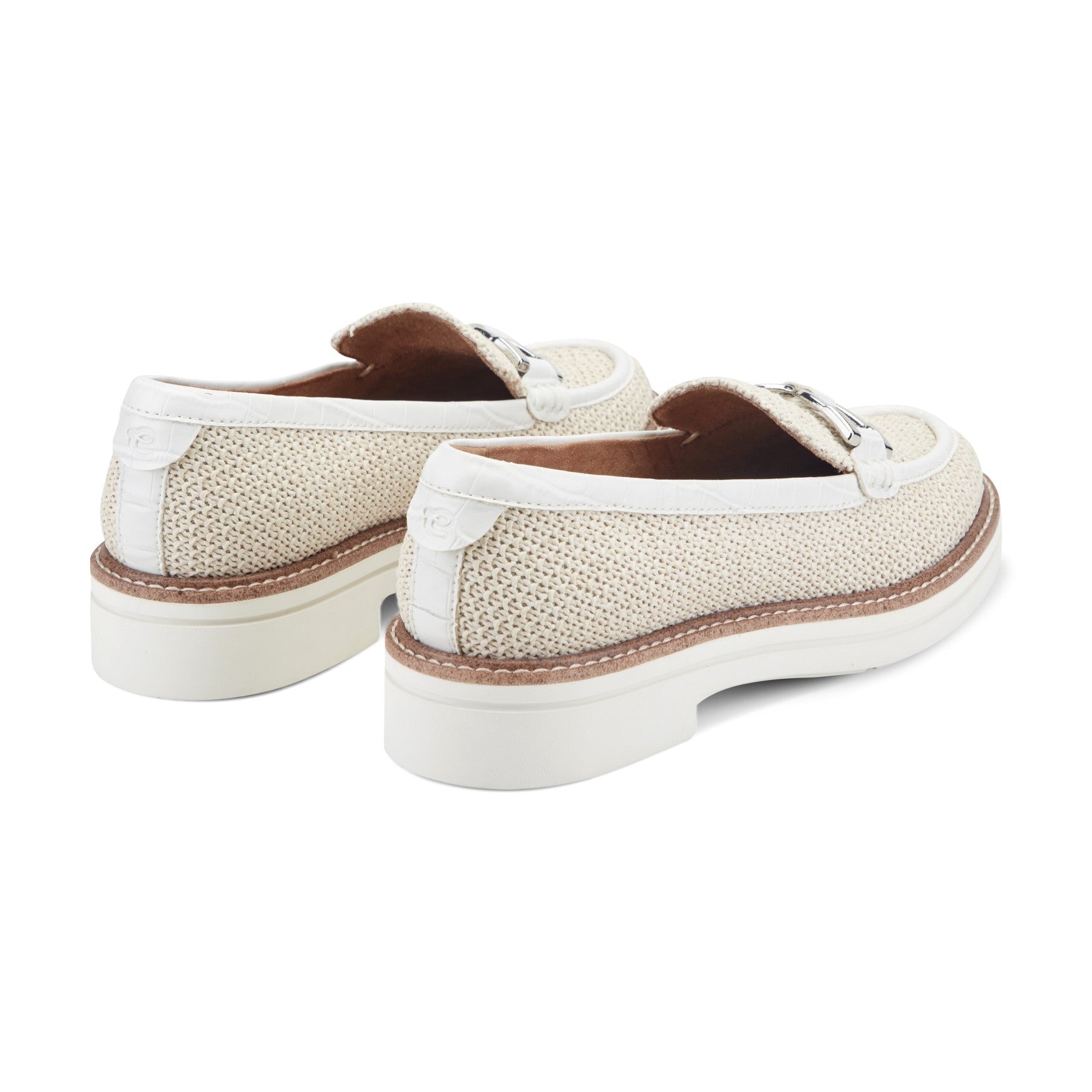Easy Spirit Zaira Cushioned Arch-Support Slip-On Women's Casual Loafer - Natural Raffia - 3
