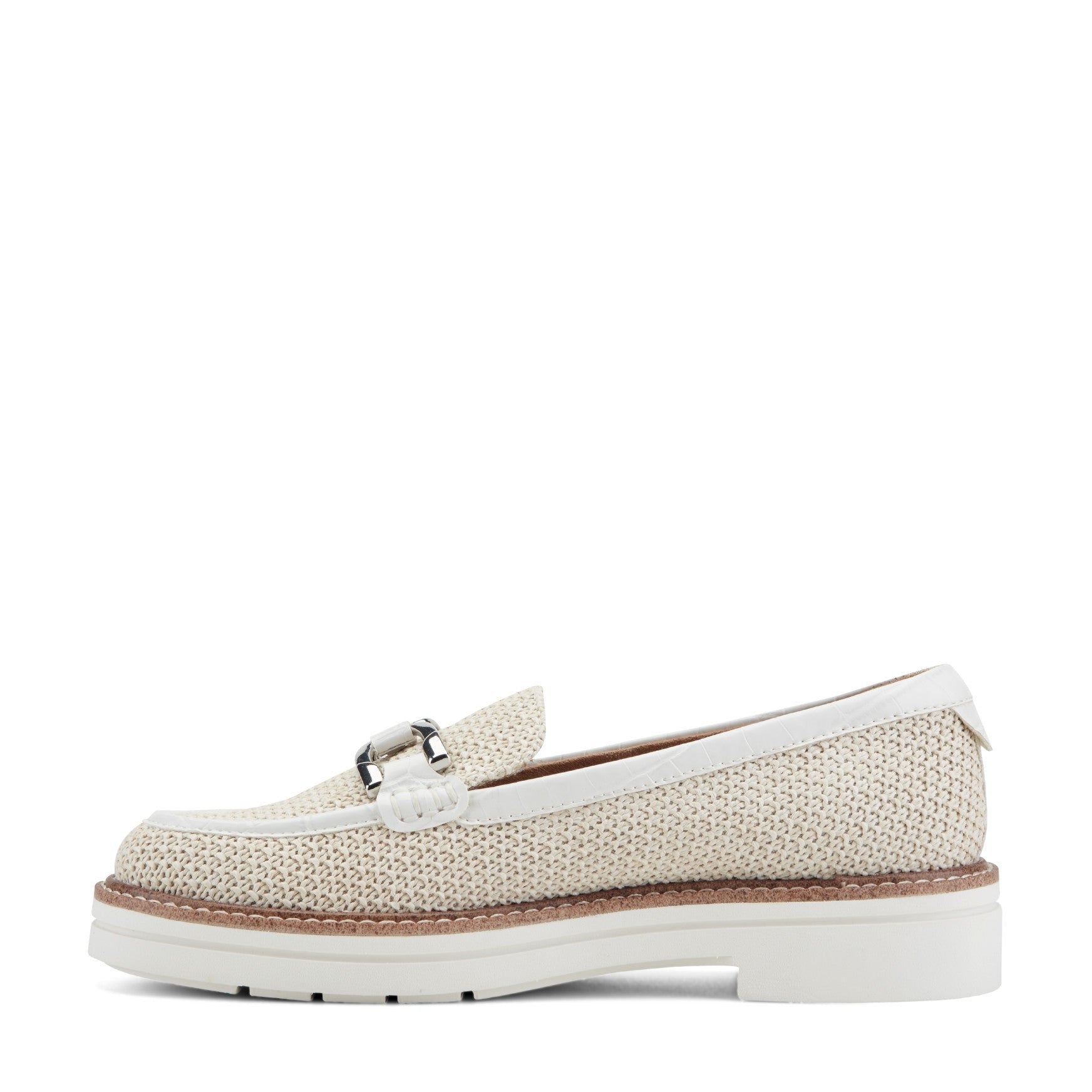 Easy Spirit Zaira Cushioned Arch-Support Slip-On Women's Casual Loafer - Natural Raffia - 4