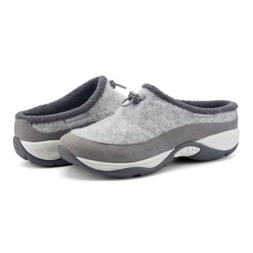 Easy Spirit Enola Women's Cozy Slip-On Clogs - Medium Gray - View 6