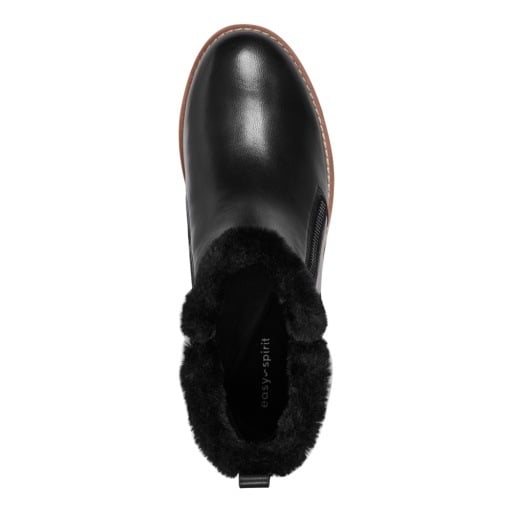 Easy Spirit Jane Women's Zip Wedge Booties - Black - View 6