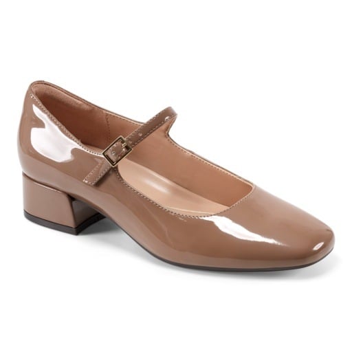 Easy Spirit Janica Women's Mary Jane Pumps - Light Brown Patent - View 1