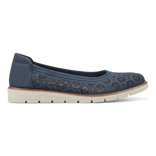 Easy Spirit Keliann Women's Perforated Slip-On Flats - Dark Blue - View 2