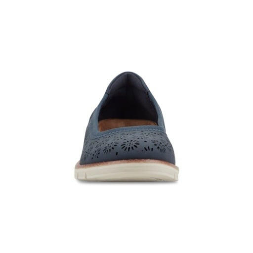 Easy Spirit Keliann Women's Perforated Slip-On Flats - Dark Blue - View 3