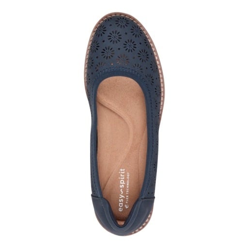 Easy Spirit Keliann Women's Perforated Slip-On Flats - Dark Blue - View 6