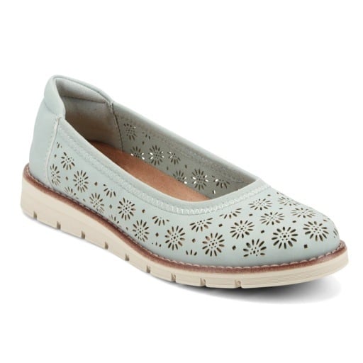 Easy Spirit Keliann Women's Perforated Slip-On Flats - Light Green - View 1