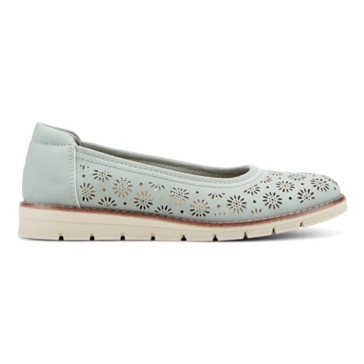 Easy Spirit Keliann Women's Perforated Slip-On Flats - Light Green - View 2