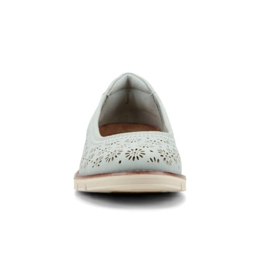 Easy Spirit Keliann Women's Perforated Slip-On Flats - Light Green - View 3