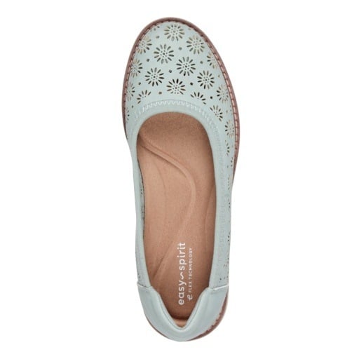 Easy Spirit Keliann Women's Perforated Slip-On Flats - Light Green - View 6