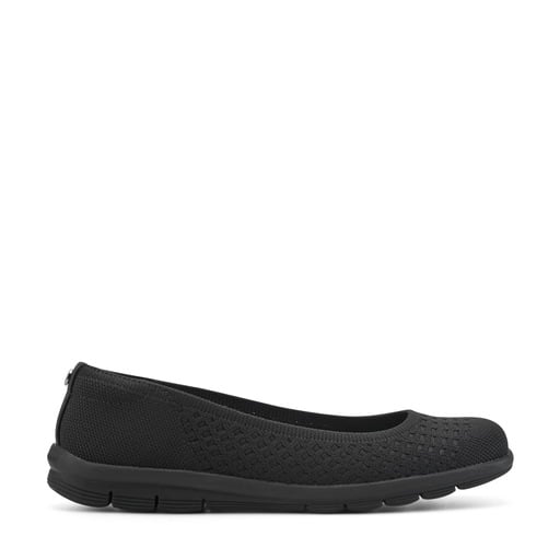 Easy Spirit Riona Women's Knit Ballet Flats - Black - View 1