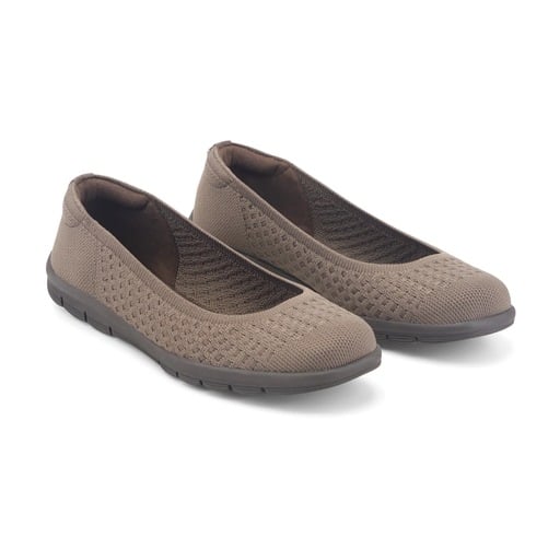 Easy Spirit Riona Women's Knit Ballet Flats - Medium Brown - View 2