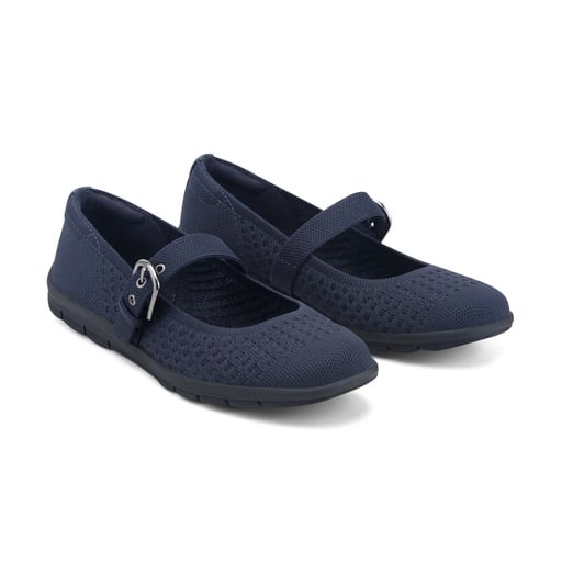 Easy Spirit Roana Women's Mary Jane Flats - Dark Blue - View 2
