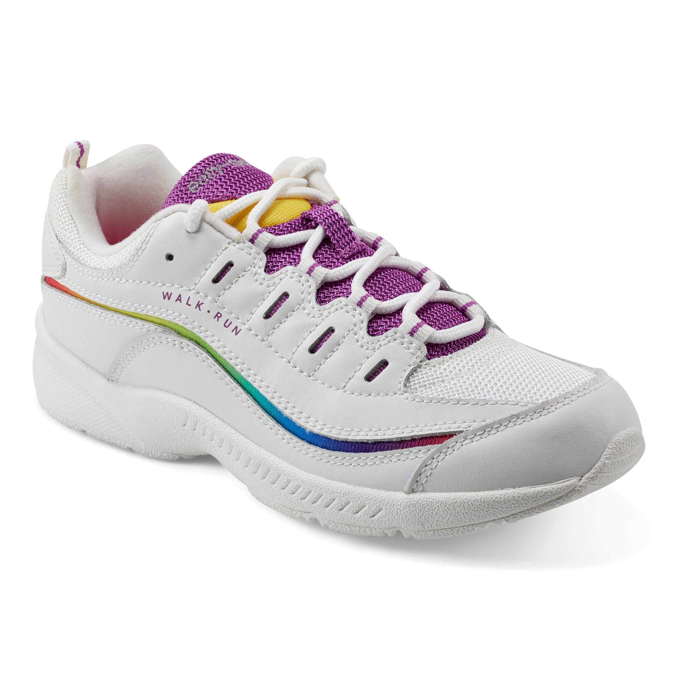 Easy Spirit Romy Women's Walking Shoes - White/Rainbow - View 2