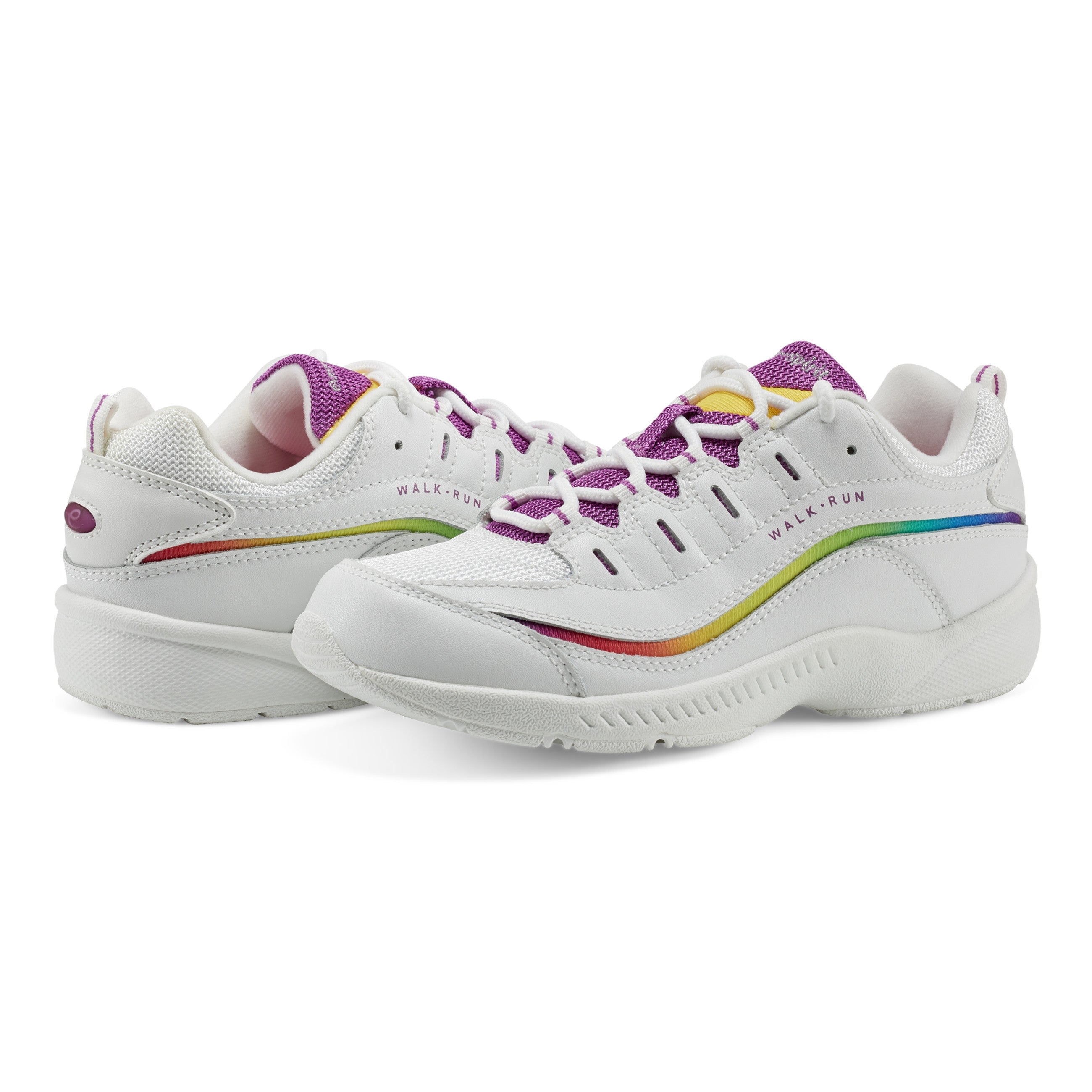 Easy Spirit Romy Women's Walking Shoes - White/Rainbow - View 5