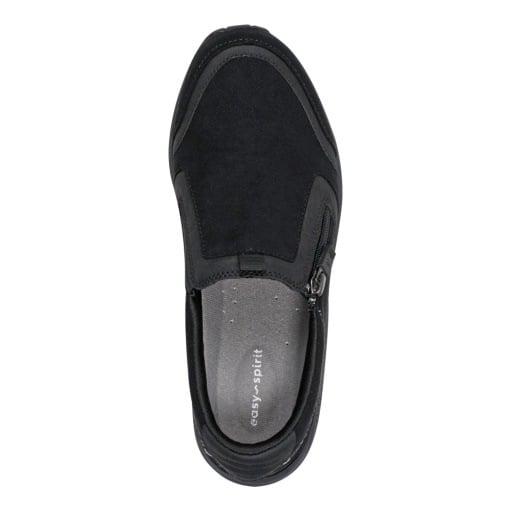 Easy Spirit Thallow Women's Zip-Up Sneakers - Black - View 6