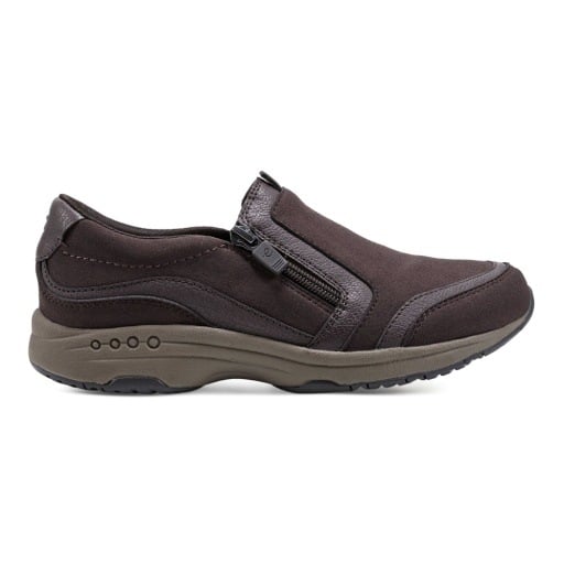 Easy Spirit Thallow Women's Zip-Up Sneakers - Dark Brown - View 2