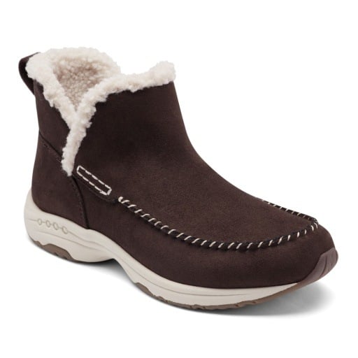 Easy Spirit Tuva Women's Cozy Pull-On Booties - Dark Brown - View 1