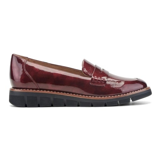 Easy Spirit Velia Burgundy Patent shoe, view 2
