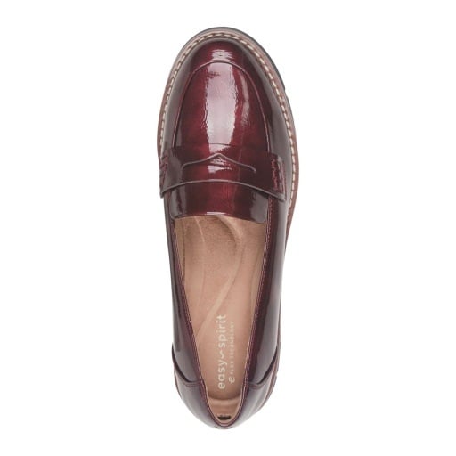 Easy Spirit Velia Burgundy Patent shoe, view 5