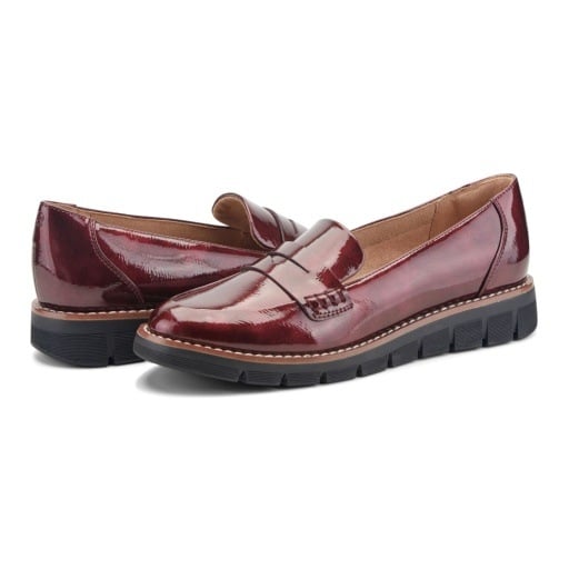 Easy Spirit Velia Burgundy Patent shoe, view 6