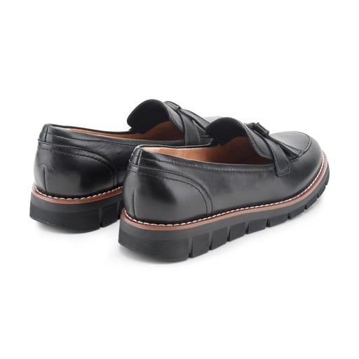 Easy Spirit Vinaya Women's Bow-Detail Loafers - Black Leather - View 3