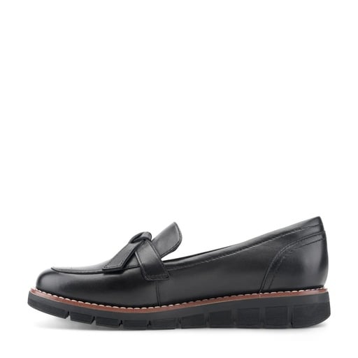 Easy Spirit Vinaya Women's Bow-Detail Loafers - Black Leather - View 4