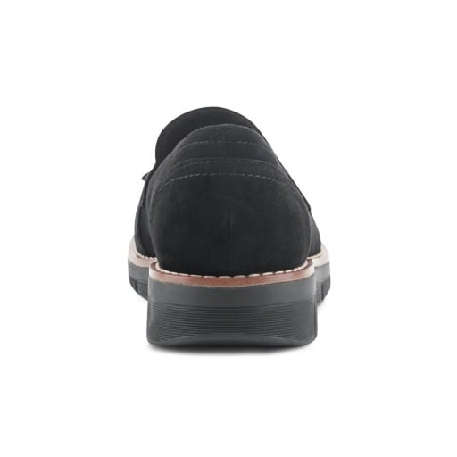 Easy Spirit Vinaya Women's Bow-Detail Loafers - Black Suede - View 3