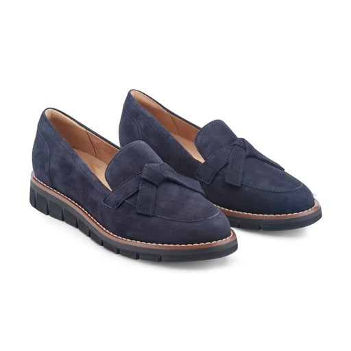 Easy Spirit Vinaya Women's Bow-Detail Loafers - Dark Blue - View 2