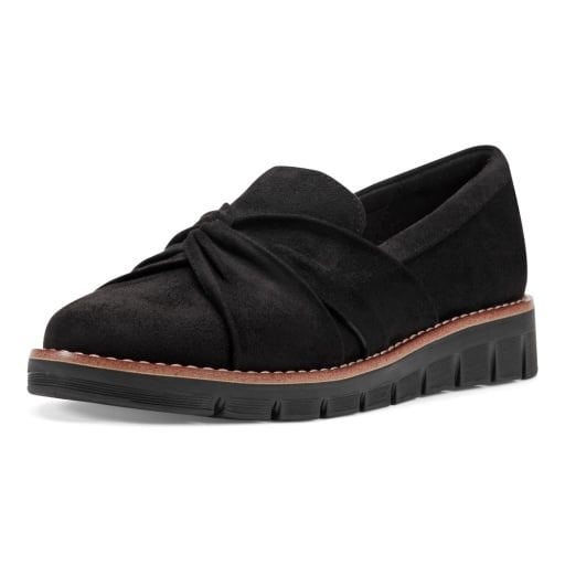 Easy Spirit Vitalia Women's Ruched Slip-On Loafers - Black - View 2