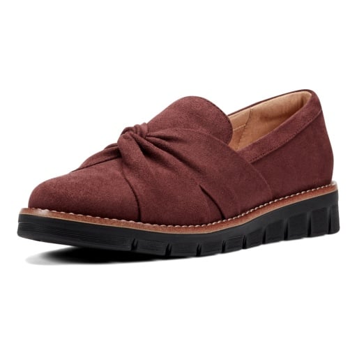 Easy Spirit Vitalia Women's Ruched Slip-On Loafers - Brick Red - View 2