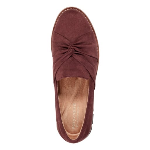 Easy Spirit Vitalia Women's Ruched Slip-On Loafers - Brick Red - View 5