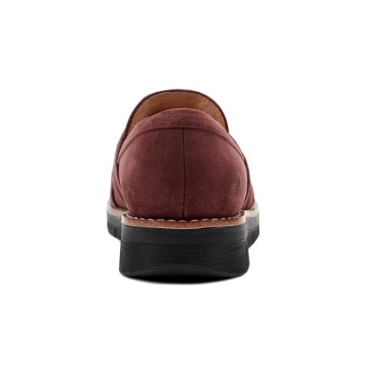 Easy Spirit Vitalia Women's Ruched Slip-On Loafers - Brick Red - View 7