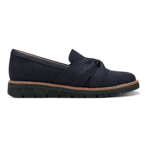 Easy Spirit Vitalia Women's Ruched Slip-On Loafers - Dark Blue - View 4