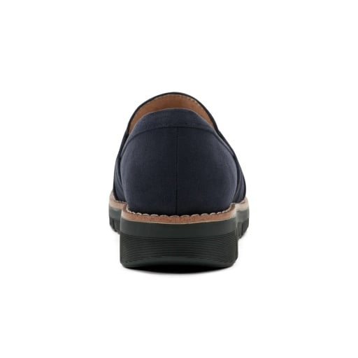 Easy Spirit Vitalia Women's Ruched Slip-On Loafers - Dark Blue - View 7