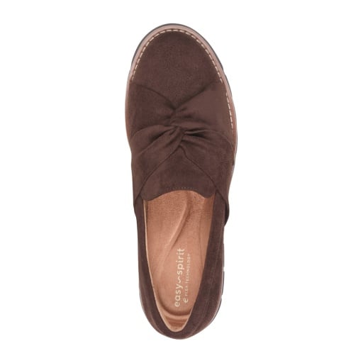 Easy Spirit Vitalia Women's Ruched Slip-On Loafers - Dark Brown - View 5
