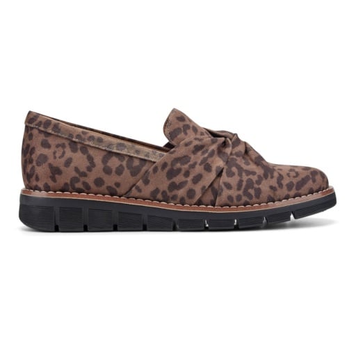 Easy Spirit Vitalia Women's Ruched Slip-On Loafers - Leopard - View 2