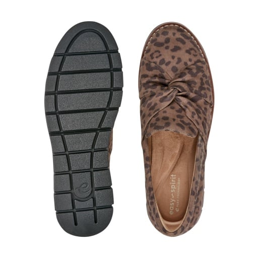 Easy Spirit Vitalia Women's Ruched Slip-On Loafers - Leopard - View 4