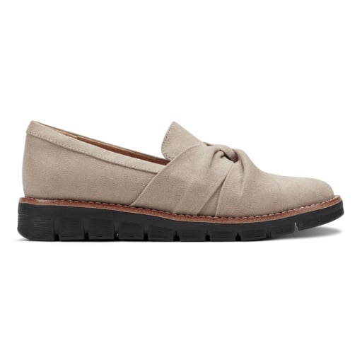 Easy Spirit Vitalia Women's Ruched Slip-On Loafers - Taupe - View 4