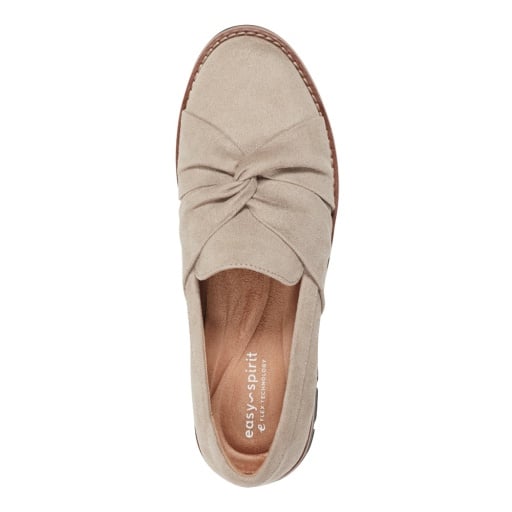 Easy Spirit Vitalia Women's Ruched Slip-On Loafers - Taupe - View 5