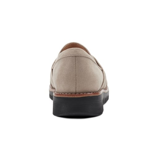 Easy Spirit Vitalia Women's Ruched Slip-On Loafers - Taupe - View 7
