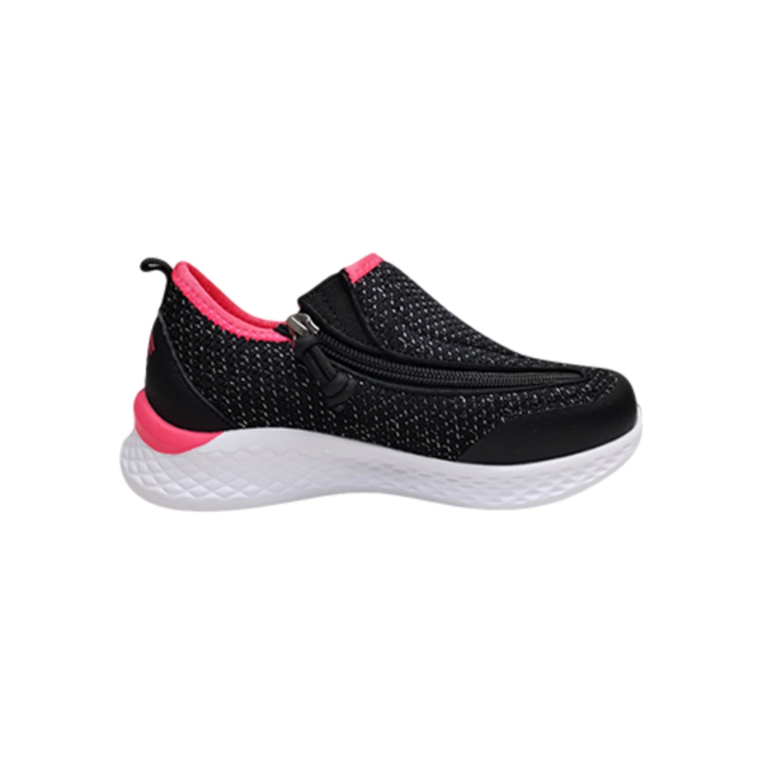 Friendly Shoes Kid's Force - Black Shimmer / Pink - Other Side View