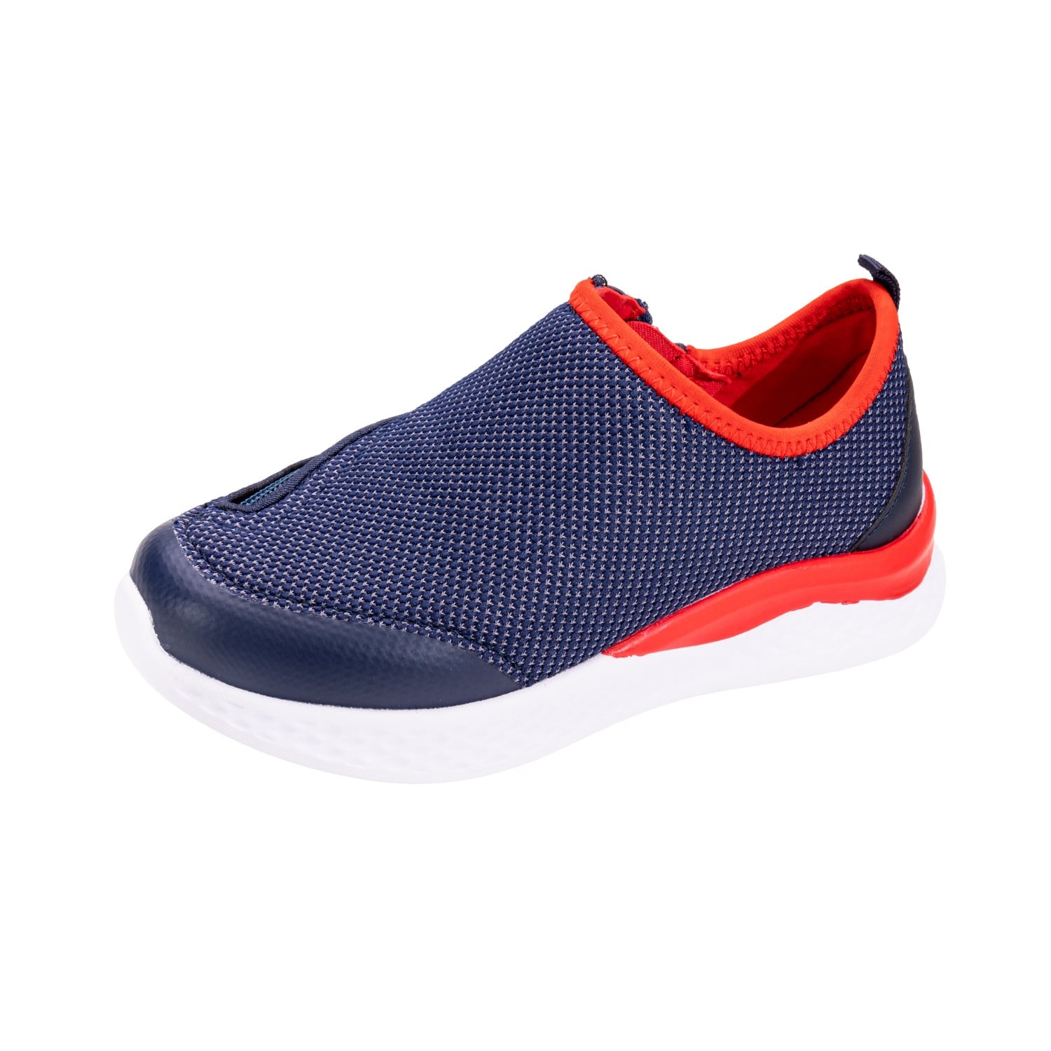 Friendly Shoes Kid's Force - Navy Blue / Red - Angle View