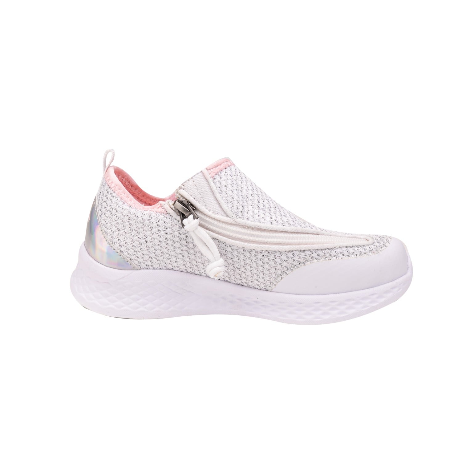 Friendly Shoes Kid's Force - White Shimmer - Other Side View