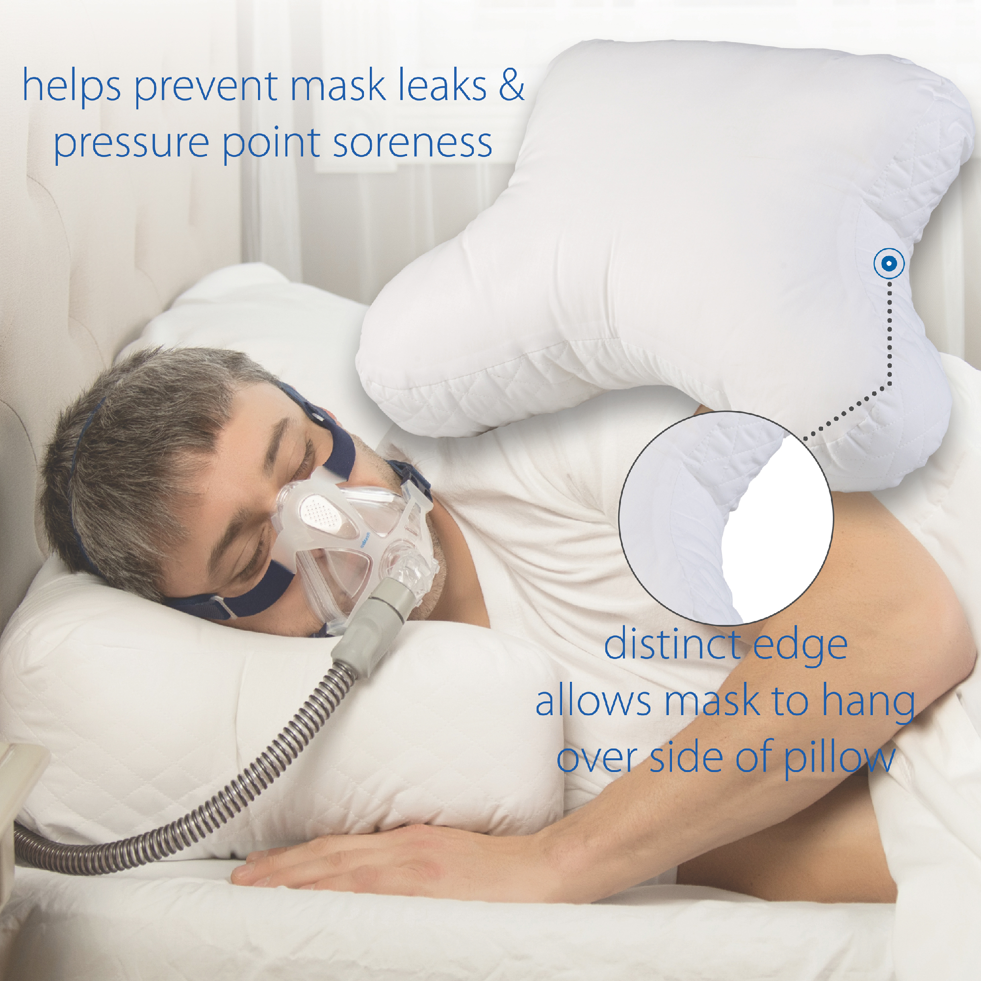 Core CPAP Pillow 4-Inch with Fitted Case - Manufacturer alternate view