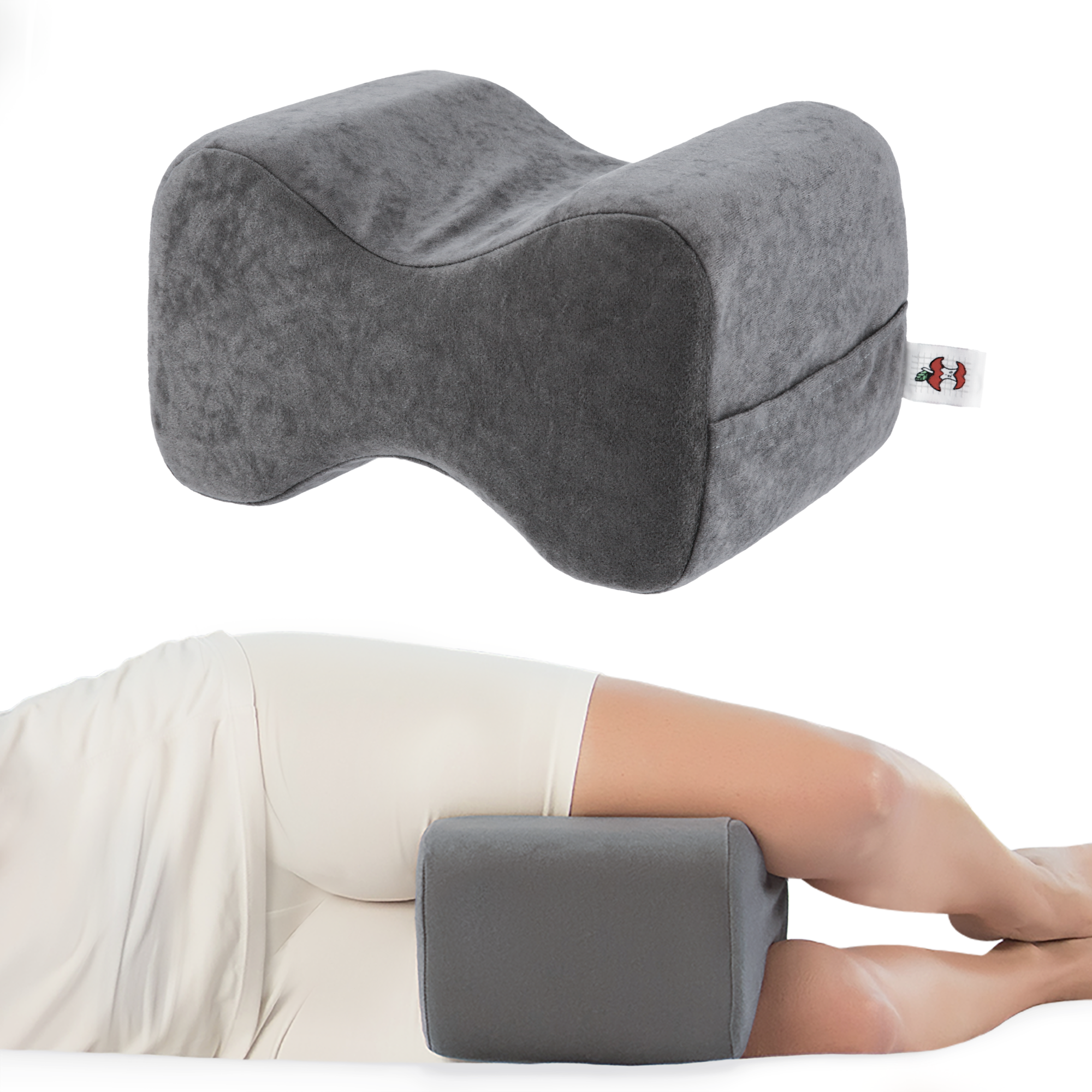 Core Leg Spacer Positioning Pillow - Standard - Gray - Manufacturer product and use view